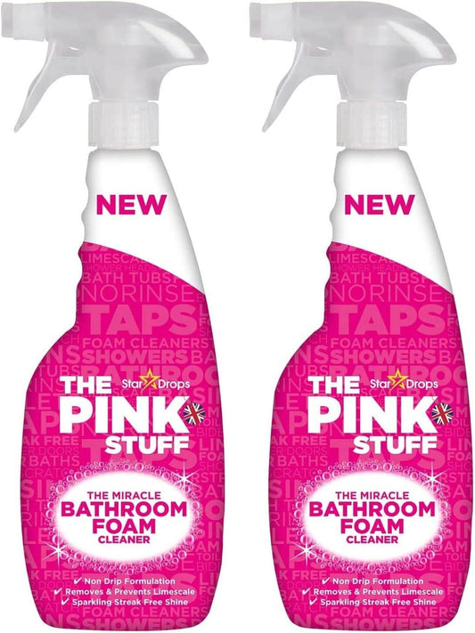 Stardrops The Pink Stuff - Bathroom Foam - Bathroom cleaning agent - 2 pack