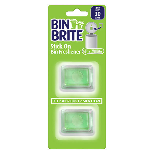 Bin Brite Stick-on Bin Refreshener – Selbstklebender Geruchsentferner für Mülleimer, Lang anhaltende Frische bis zu 30 Tagen