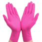 Roze Schoonmaak Handschoenen Nitril - 20 stuks