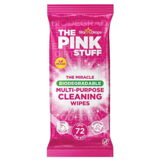 Les Pink Stuff Lingettes Antibactériennes Biodégradables 72 pièces - Édition Limitée