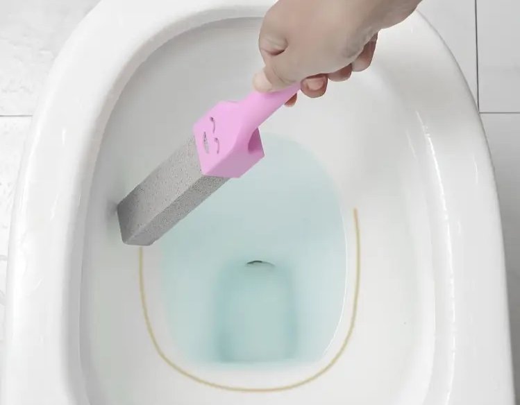 Roze Toiletscrubber Puimsteen met Smiley