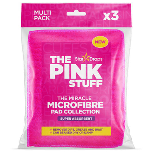 Die Pink Stuff Mikrofaser absorbierenden Reinigungspads - 3 Stück