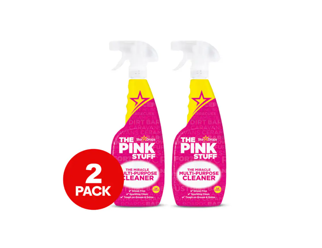 Le spray nettoyant multi-usages Pink Stuff 750ml - pack de 2