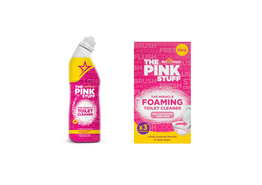 The Pink Stuff Toilet Set - Toilet Cleaner 750ml & Toilet Poeder