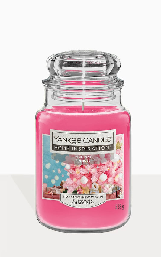 Yankee Candle - Pink Pine Pin Rose 538g | Limitierte Auflage, beschränkte Auflage