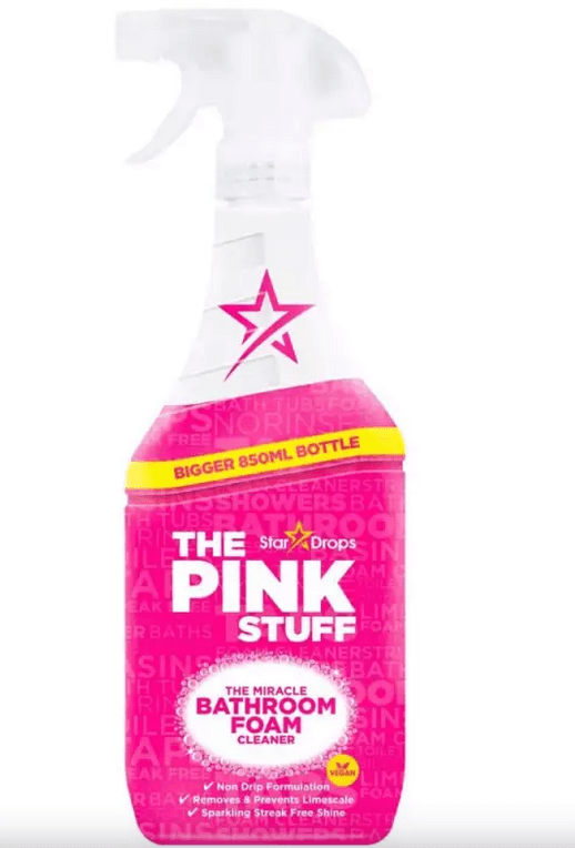 Stardrops Le Pink Stuff - Mousse de Salle de Bain - Produit de nettoyage pour salle de bain 850ml