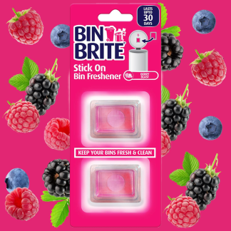 Bin Brite Stick-on Bin Refreshener – Désodorisant autocollant pour poubelles, fraîcheur durable jusqu'à 30 jours