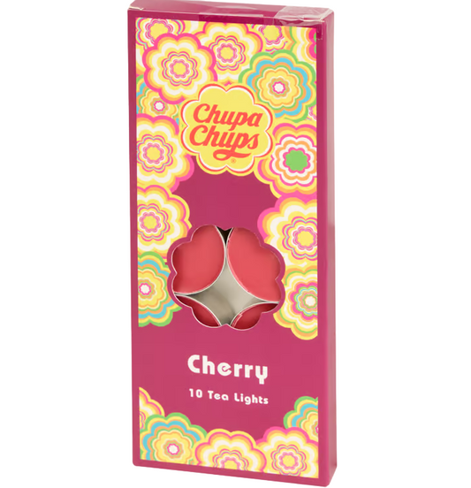 Chupa Chups Tea lights with scent 10 pieces - Cherry