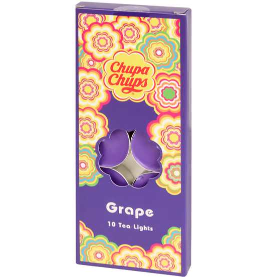 Chupa Chups Tea lights with scent 10 pieces - Grape