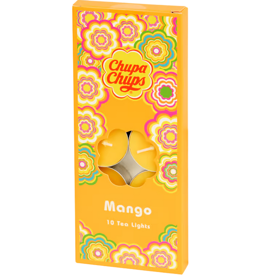 Chupa Chups Bougies chauffe-plat parfumées 10 pièces - Mangue