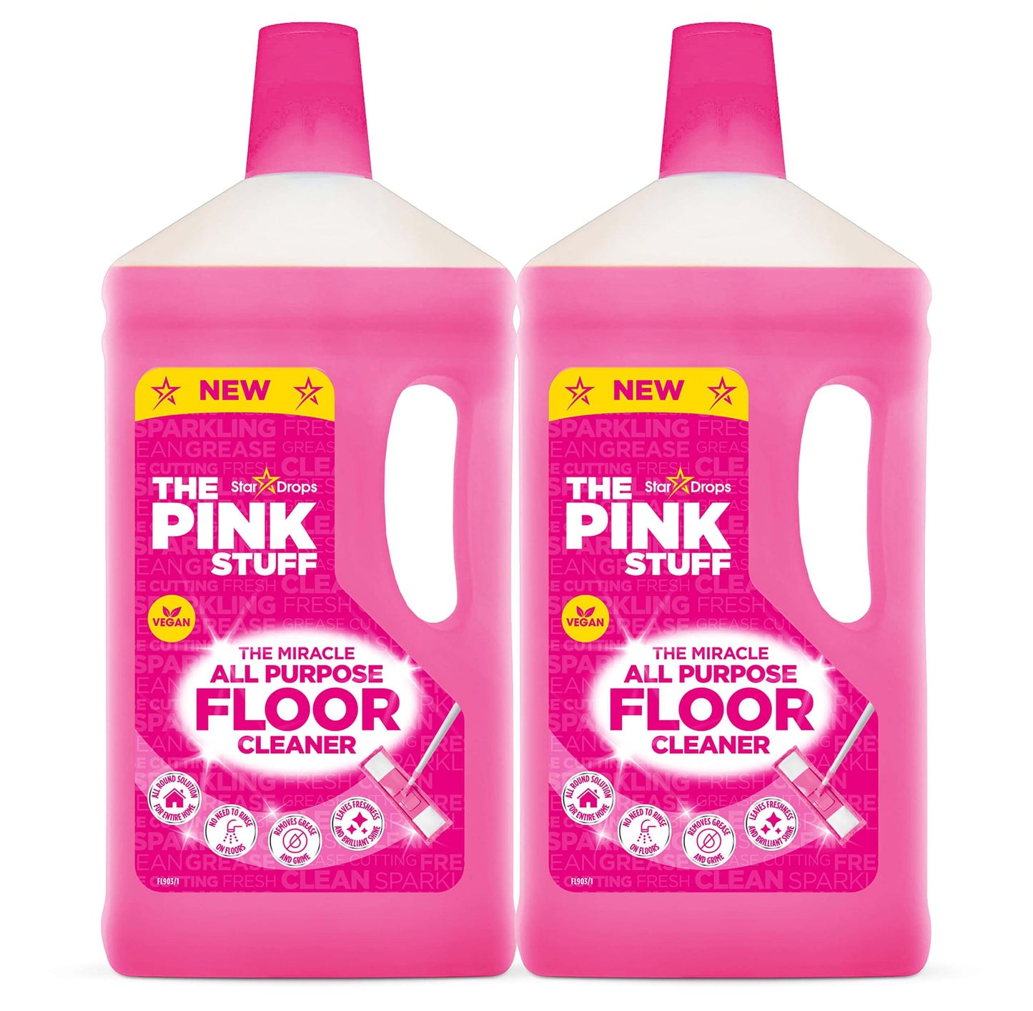 Der Pink Stuff Bodenreiniger 1 Liter - 2er Pack