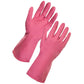 Roze Herbruikbare Schoonmaak Handschoenen (medium)