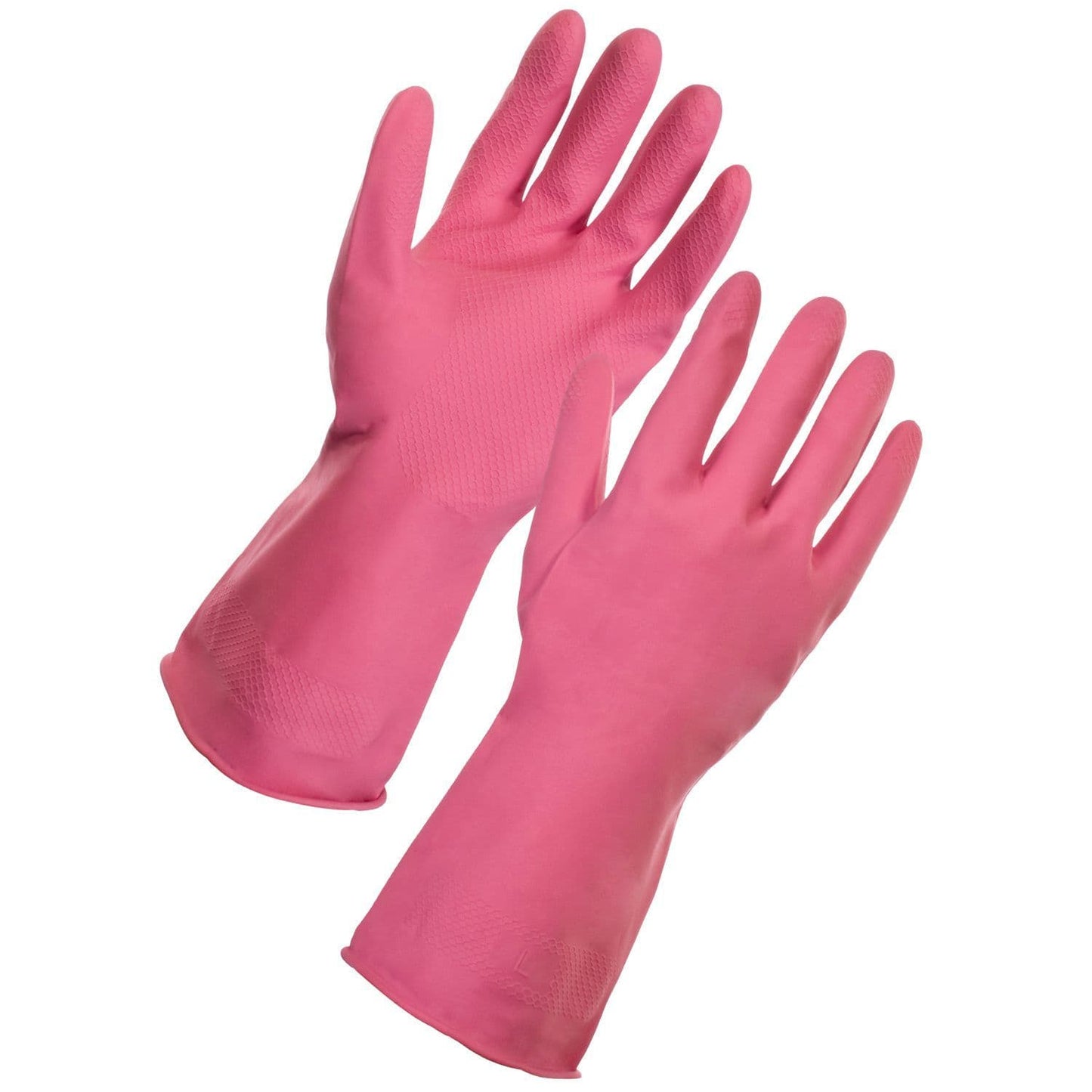 Roze Herbruikbare Schoonmaak Handschoenen (medium)