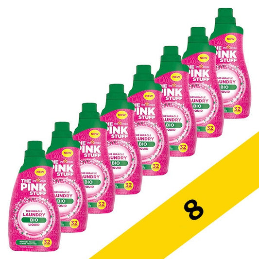 Das Pink Stuff Flüssigwaschmittel biologisch 960ml - 8er Pack