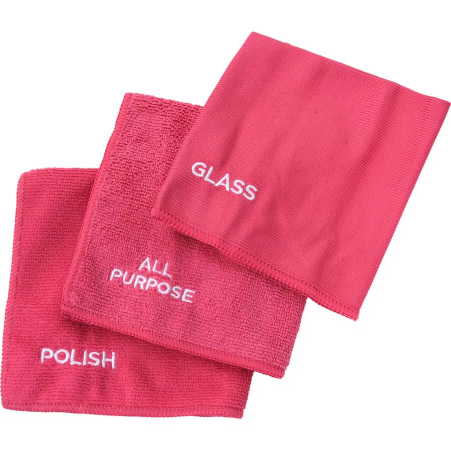 The Pink Stuff Microfiber cleaning cloth pink (3 pieces)