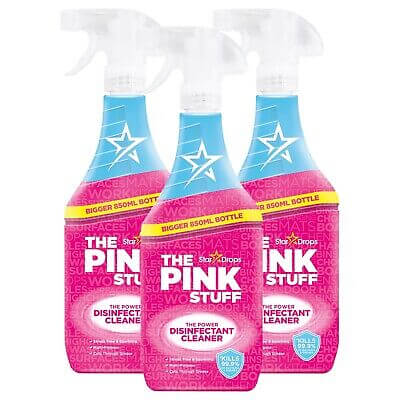 Le Pink Stuff Spray Désinfectant - 850ml - pack de 3