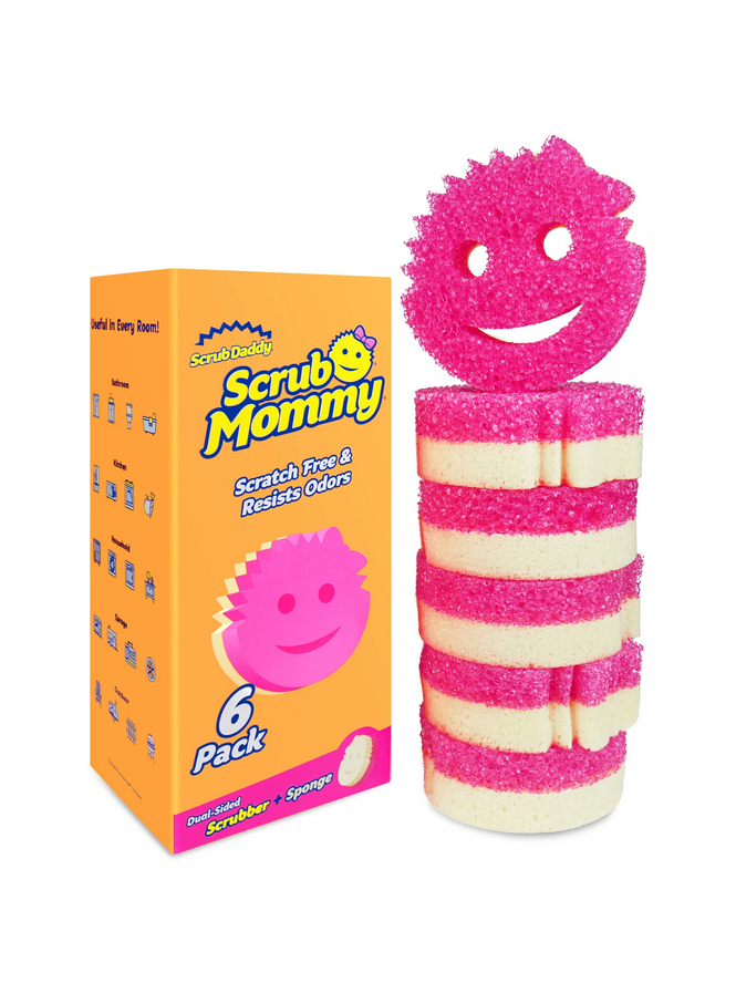 Scrub Mommy sponzen roze voordeelverpakking - 6 pack