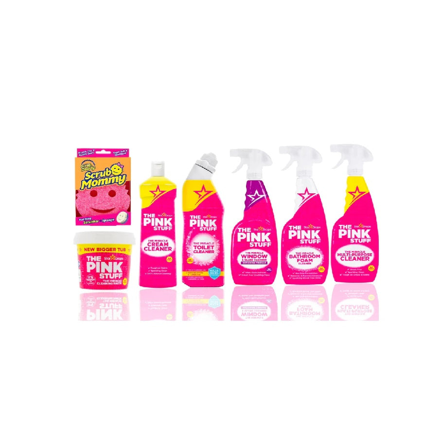 The Pink Stuff - Everything Gift Set for Living Room, Bathroom & Bedroom